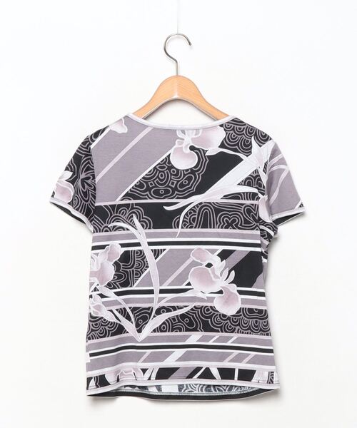 LEONARD（レオナール） 半袖Tシャツ 38 ブラック レディース