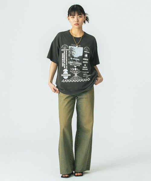 「ROSE BUD」 半袖Tシャツ ONE SIZE ホワイト レディース_画像2