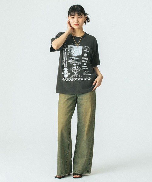 「ROSE BUD」 半袖Tシャツ ONE SIZE ホワイト レディース_画像3