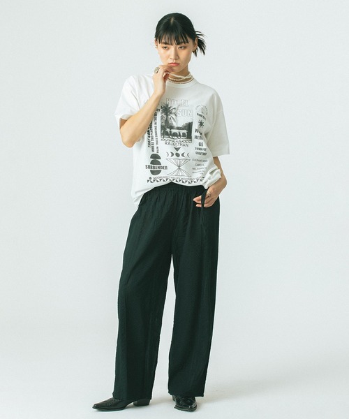 「ROSE BUD」 半袖Tシャツ ONE SIZE ホワイト レディース_画像7