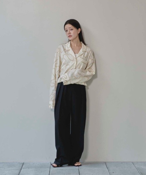 「TODAYFUL」 長袖シャツ FREE ネイビー レディース_画像5
