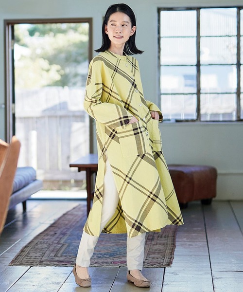 「Sunny clouds」 長袖ブラウス MEDIUM イエロー レディース_画像3