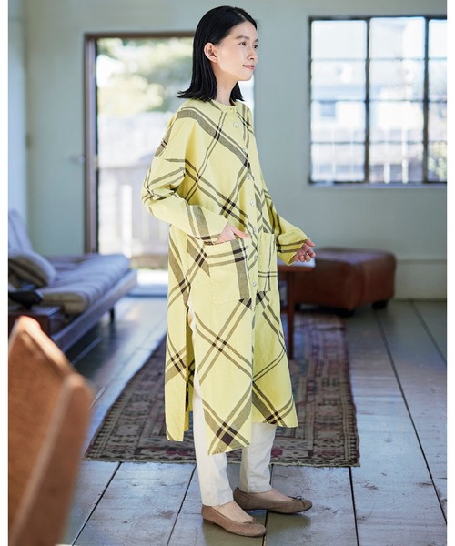 「Sunny clouds」 長袖ブラウス MEDIUM イエロー レディース_画像5