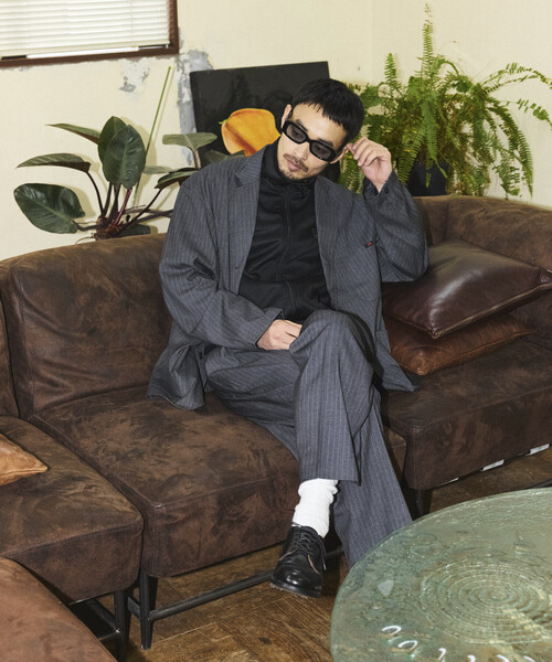 「RED KAP」 スラックス LARGE ブラック メンズ_画像2