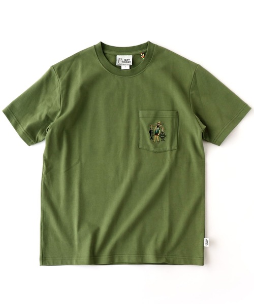 gym master（ジムマスター） tシャツ 6.5oz起毛天竺 釣り人刺繍 Tee