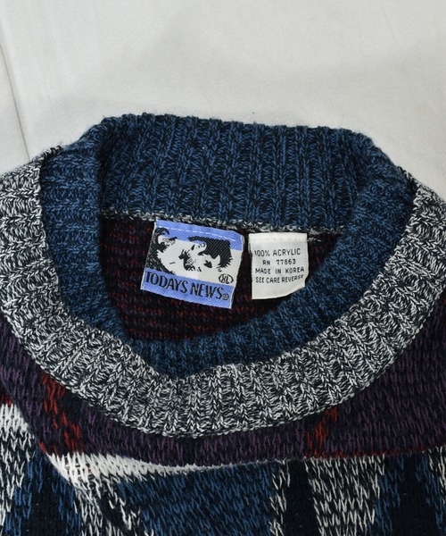 VINTAGE セーター ニット 「ヴィンテージ古着」90s TODAYS NEWS