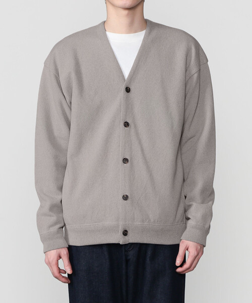 カーディガン crepuscule | 〈別注〉薄鹿の子 Vネックカーディガン MEN crepuscule 〈別注〉薄鹿の子 Vネックカーディガン