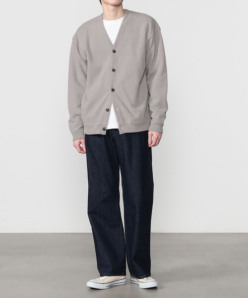 カーディガン crepuscule | 〈別注〉薄鹿の子 Vネックカーディガン MEN crepuscule 〈別注〉薄鹿の子 Vネックカーディガン