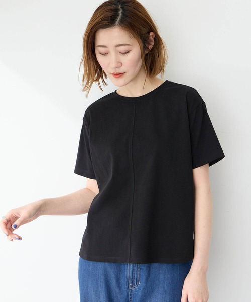 tシャツ 「接触冷感」ラウンドヘムTシャツ レディース Petit Honfleur tシャツ 2025年春夏「接触冷感・UVカット