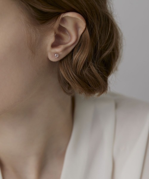 4℃（ヨンドシー） ピアス K10ピンクゴールド 一粒 ピアス レディース