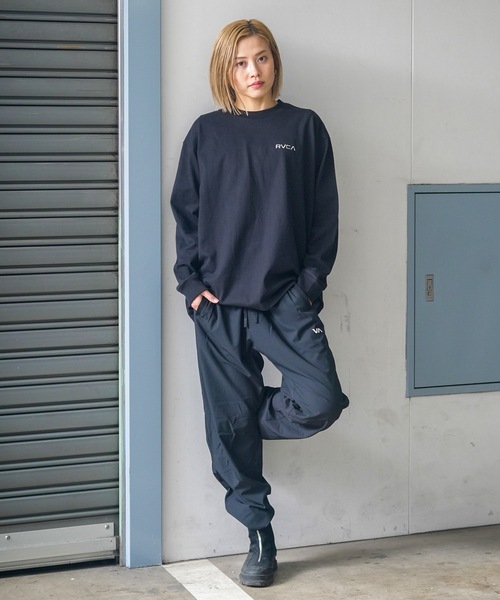 サイズM 新品未使用 RVCA ブラック ロングスリーブ RVCA tシャツ レディース VA BOX LOGO LS ロングスリーブT