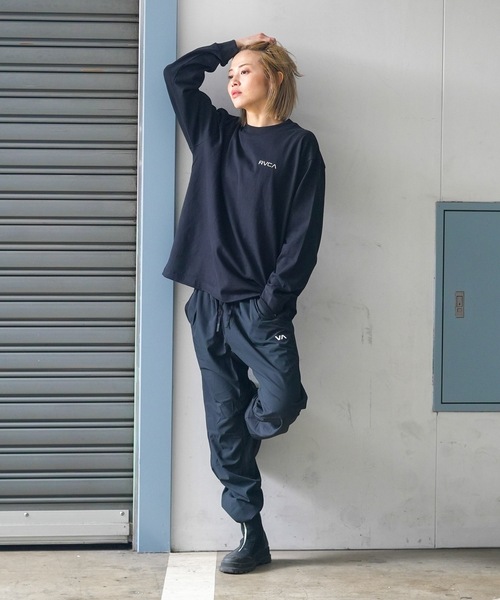 RVCA ロングスリーブ アンダーシャツ 黒　XL RVCA tシャツ レディース VA BOX LOGO LS ロングスリーブT