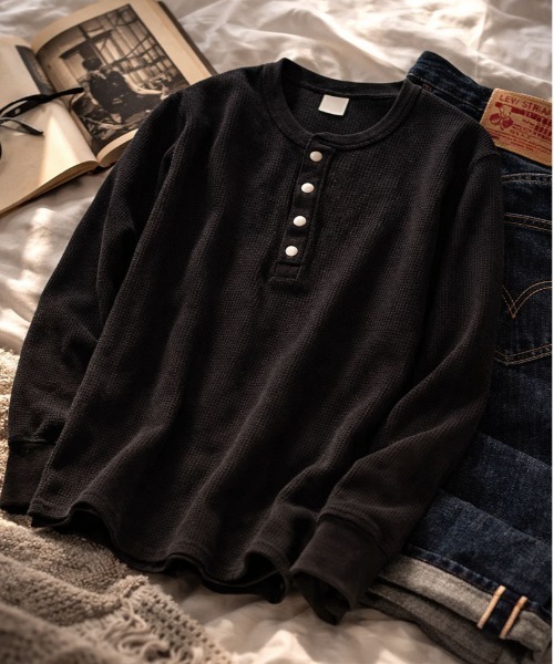 JEMORGAN（ジェーイーモーガン） ヘンリーネック tシャツ 「JEMORGAN