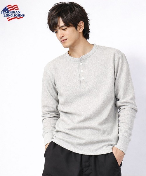 JEMORGAN（ジェーイーモーガン） ヘンリーネック tシャツ 「JEMORGAN