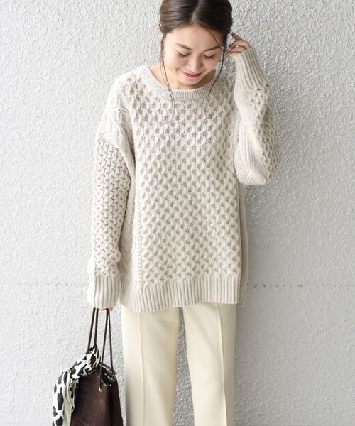 SHIPS」 長袖ニット ONE SIZE グレー レディース : 82825254 