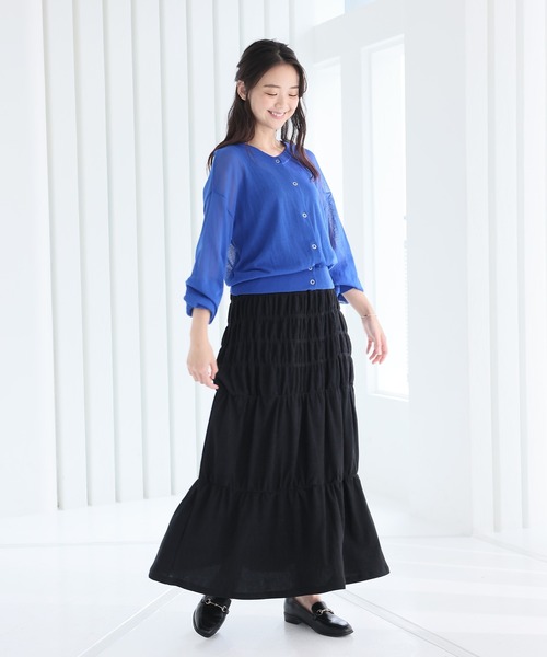 itto スカート カット楊柳シャーリングスカート : ZOZOTOWN