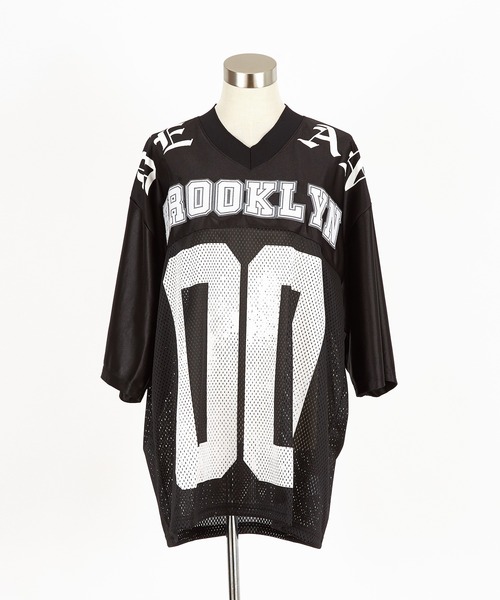 tシャツ a.p.o.v. ナンバリングフットボールシャツ メンズ レディースの画像