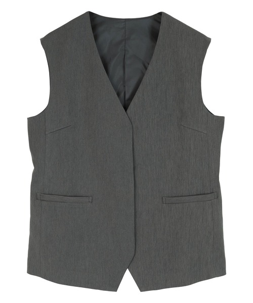 ur's（ユアーズ） ベスト ジレ Vネックジレ/ベスト レディース