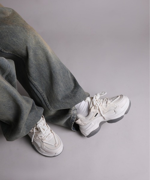 OLD ORDER ボリュームソールテックメッシュスニーカー 新品未使用27cm OLD ORDER ボリュームソールテックメッシュスニーカー 27cm - 靴オリジナル