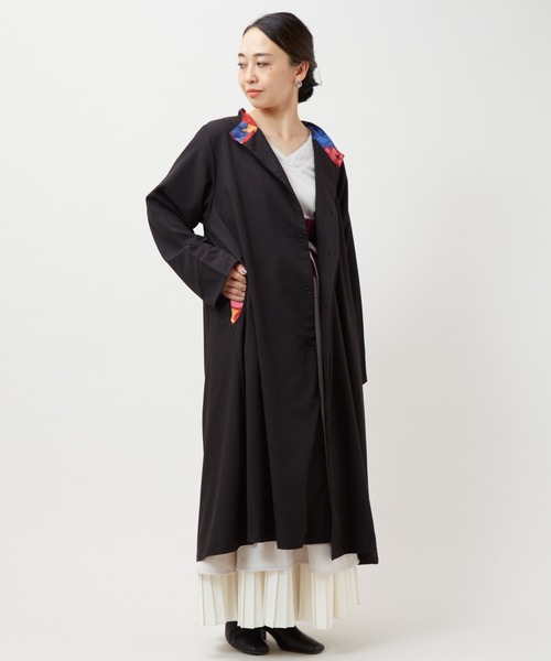 【新品未使用】花ざかり八掛羽織　カヤ　コート カヤ コート アウター 「カヤ」花よせ八掛長羽織 レディース