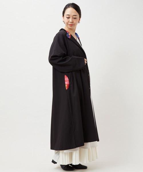 カヤ コート アウター 「カヤ」花よせ八掛長羽織 レディース