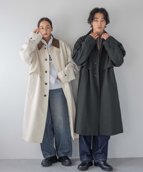 LOWRYS FARM ステンカラーコート コート ハンティングコート