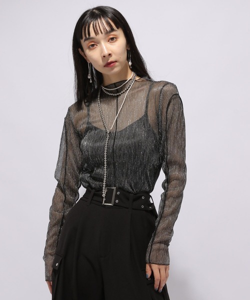 HARE（ハレ） tシャツ デザインラメシアートップス(HARE) レディース