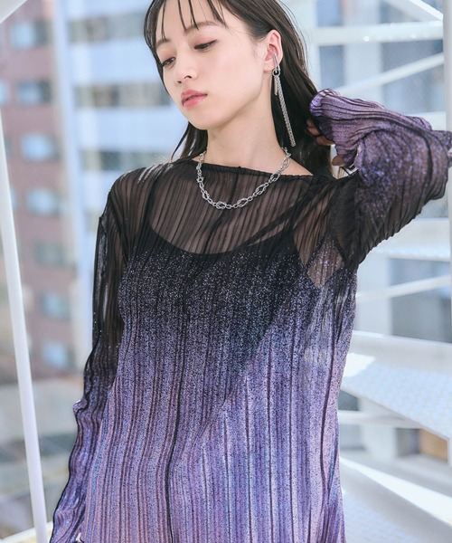 HARE（ハレ） tシャツ デザインラメシアートップス(HARE) レディース