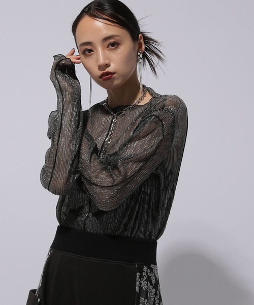 HARE（ハレ） tシャツ デザインラメシアートップス(HARE) レディース