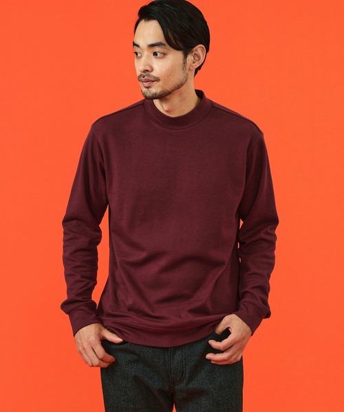 デニスラ モックネックTシャツ 長袖 EDWIN tシャツ デニスラ モックネック Tシャツ 長袖 メンズ