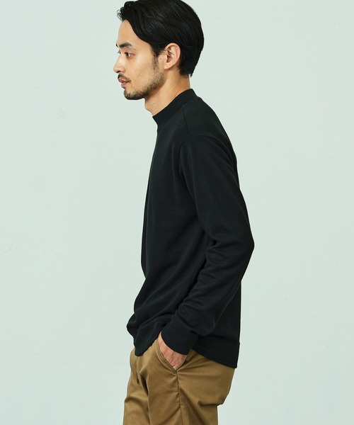 EDWIN tシャツ デニスラ モックネック Tシャツ 長袖 メンズ