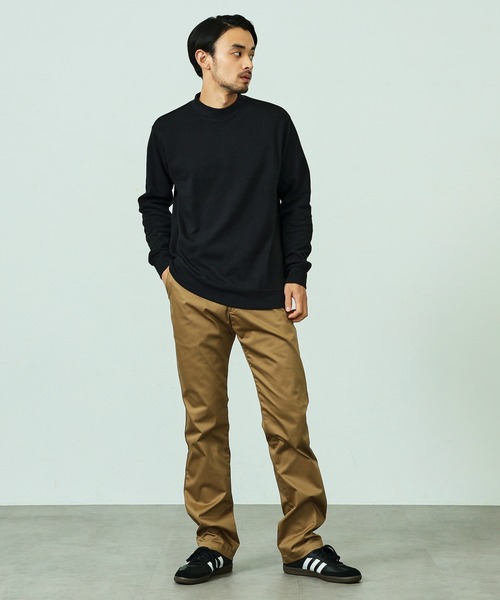 EDWIN tシャツ デニスラ モックネック Tシャツ 長袖 メンズ