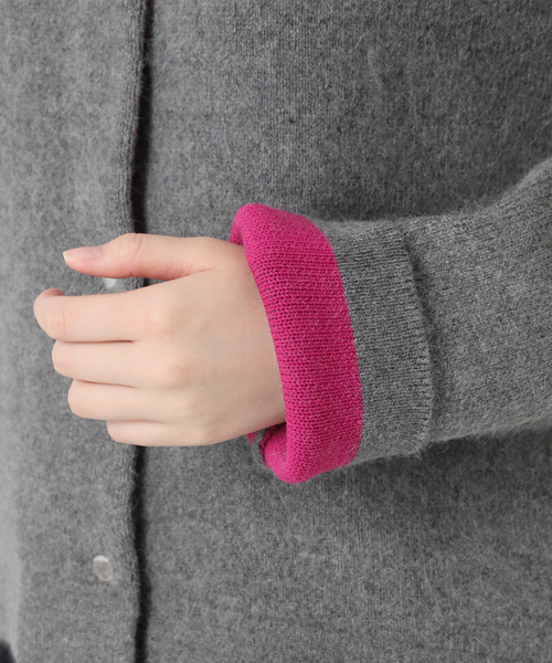 B.C STOCK（ベーセーストック） カーディガン 「追加」2層スムース編み