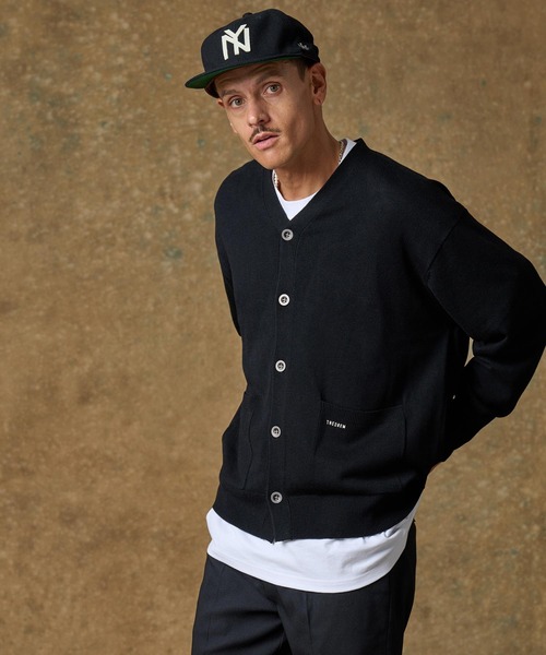 THEOREM カーディガン mcg3546-One Point Embroidered Cardigan