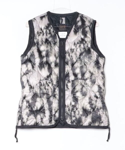TAION（タイオン） ベスト ジレ MILITARY V NECK W-ZIP DOWN VEST