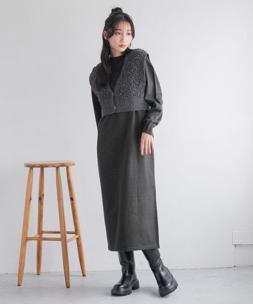 LOWRYS FARM（ローリーズファーム） ワンピース フリンジベスト2P