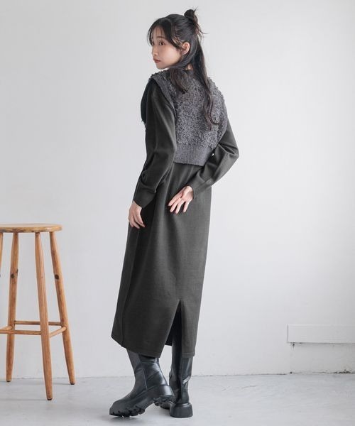 ローリーズファーム ロングジレ ワンピース ベスト rienda moussy