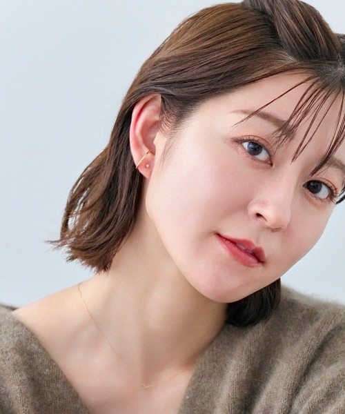 Phoebe（フィービー） ピアス 「K10」一粒ダイヤモンドピアス(片耳