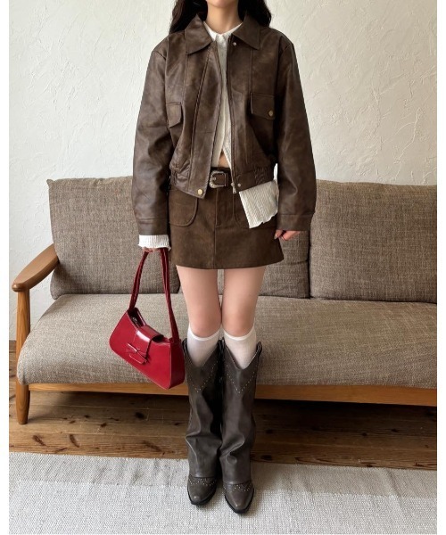 isabel marant レザージャケット Alix Earle Wears Oversized Red Leather Jacket at Isabel