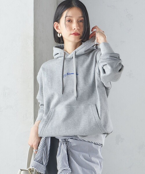 パーカー 「SHIPS別注」LOGAN KNITTING MILLS: プリント フーディー レディース LOGAN knitting mills パーカー 「SHIPS別注」LOGAN KNITTING
