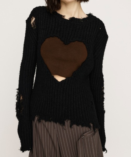 トップス NKNIT hole 2WAY KNIT トップス NKNIT hole 2WAY KNIT 2way high neck KNIT | NKNIT