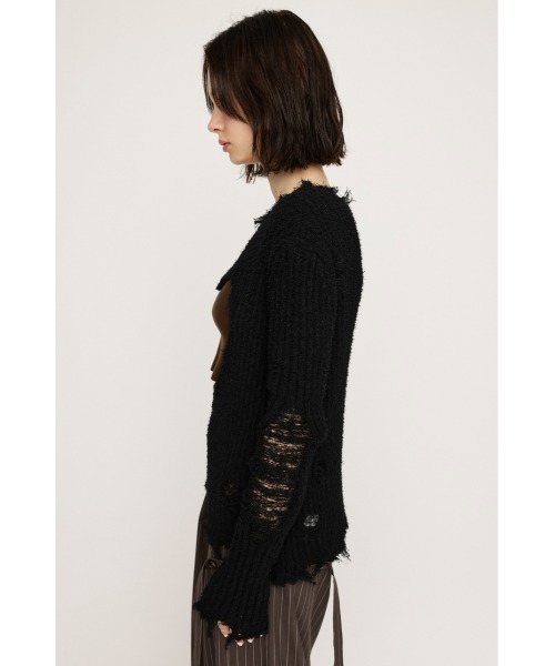 2wayストリングコアニットトップス MOUSSY | ZIP UP RIB トップス (ニット ) |SHEL'TTER WEBSTORE