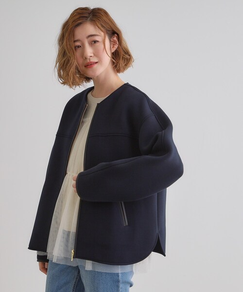 grove ブルゾン アウター ダンボールジャージパイピングブルゾン