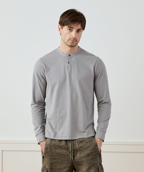 JAMES PERSE（ジェームスパース） ヘンリーネック tシャツ ヘビー