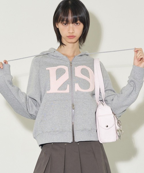 ILLIGO イリゴ パーカー グレー 韓国 セール】【日本未発売/WEB限定】ILLIGO(イリゴ)/ロゴパッチ