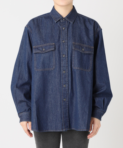 ジャーナルスタンダードレリューム◆9oz C/Rデニムワークシャツ JOURNAL STANDARD relume ブラウス シャツ 「WEB限定追加6」9oz