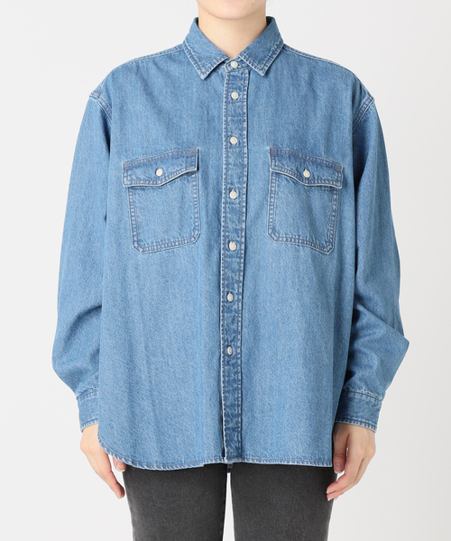 【新品】JOURNAL STANDARD relume デニムシャツ JOURNAL STANDARD relume ブラウス シャツ 「WEB限定追加6」9oz