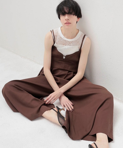 DRESSLAVE オールインワン double spaghetti strap all in one