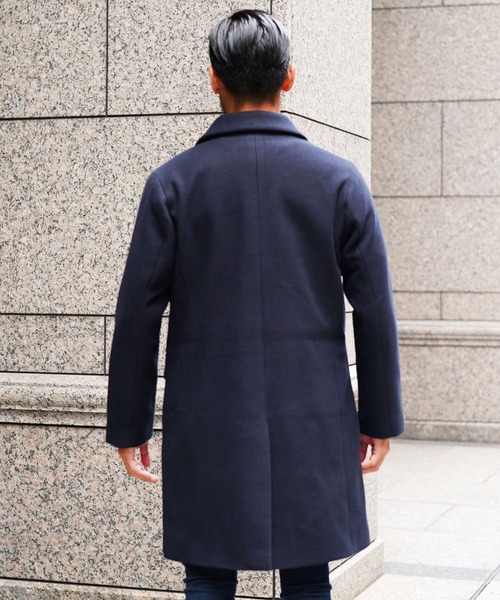 「JIGGYS SHOP」 チェスターコート MEDIUM ブラック系その他 メンズ_画像4