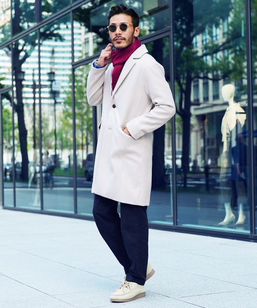 「JIGGYS SHOP」 チェスターコート MEDIUM ブラック系その他 メンズ_画像9